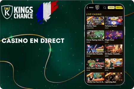 Kings Chance Casino en direct