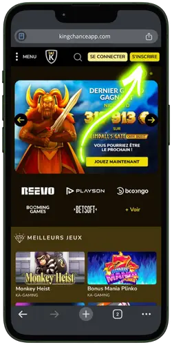 Kings Chance Casino créer un compte