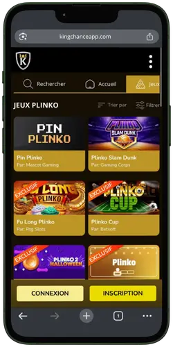 Kings Chance Casino jeux Plinko exclusifs
