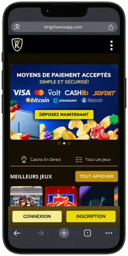 Kings Chance Casino moyens de paiement mobile